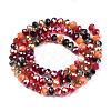Electroplate Glass Beads Strands EGLA-N002-12F-2