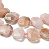 Natural Morganite Beads Strands G-H078-B20-01-4