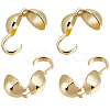 100Pcs Brass Bead Tips KK-BBC0009-06-1