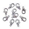 Zinc Alloy Lobster Claw Clasps X-E105-B-2
