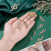 12Pcs 3 Colors Zinc Alloy Pendants FIND-GA0007-41-3