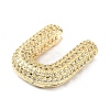 Rack Plating Brass Micro Pave Cubic Zirconia Pendants KK-Q790-01U-G-2