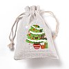 Christmas Cotton Cloth Storage Pouches ABAG-M004-02P-3