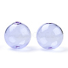 Transparent Blow High Borosilicate Glass Globe Beads GLAA-T003-09B-2