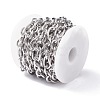 Tarnish Resistant 304 Stainless Steel Oval Link Chains CHS-C002-01P-3