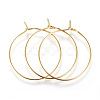 Ion Plating(IP) 316L Surgical Stainless Steel Hoop Earring Findings STAS-G130-03G-1