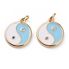 Brass Micro Pave Clear Cubic Zirconia Pendants X-KK-C100-16G-03-1