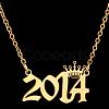 Crown Birth Year 201 Stainless Steel Pendant Necklaces for Women FS-WG4E8F2-35-1