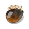 Natural Tiger Eye Pendants G-K422-02KCG-05-2