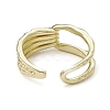Rack Plating Brass Open Cuff Rings RJEW-K257-24G-3