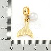 Rack Plating Alloy Pave Rhinestone Fishtail European Dangle Charms FIND-B034-22G-01-3