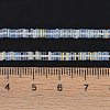 Electroplate Glass Beads Strands GLAA-B023-01A-15-4