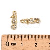304 Stainless Steel with Crystal Rhinestone Charms STAS-G358-05G-07-3