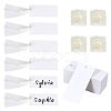 50Pcs Rectangle Blank White Paper Gift Tags CDIS-WH0021-059B-1
