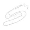 2MM Brass Ball Chain Necklaces for Men Women NJEW-L012-04S-4