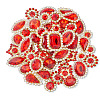 100Pcs Teardrop/Heart/Star Sew on Rhinestones GACR-TA0001-07B-2