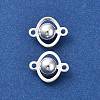 Brass Connector Charms KK-F907-24S-1