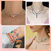 3 Strands Imitation Jade Glass Beads GLAA-PA0001-36B-05-5