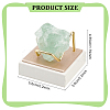 Square PU Leather Mineral Crystal Display Stands AJEW-WH0342-63-2