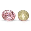 Faceted Oval Glass Pointed Back Rhinestone Cabochons RGLA-A010-8x10mm-S26-2