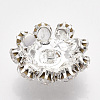 Silver Color Plated Brass Shank Buttons RB-S066-09S-08-2