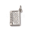 Brass Micro Pave Cubic Zirconia Pendants KK-P308-34P-1