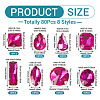 80Pcs 8 Styles Sew on Rhinestone RGLA-TA0001-11D-4