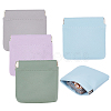 AHADEMAKER 4Pcs 4 Colors Imitation Leather Change Purse ABAG-GA0001-19-1