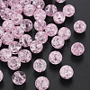 Transparent Crackle Acrylic Beads MACR-S373-66-N02-1