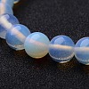 Opal Round Beaded Stretch Bracelets BJEW-F203-01-2