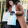 6Pcs 3D Flower Printed Paper Gift Bags ABAG-TADJ0001-05-6