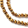 Electroplate Glass Beads Strands EGLA-K015-10D-3