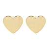 Brass Stud Earrings Findings EJEW-B063-06G-1