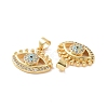 Brass Micro Pave Cubic Zirconia Pendants ZIRC-P106-42G-3