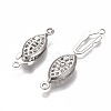 Tarnish Resistant 304 Stainless Steel Box Clasps STAS-P249-01P-2
