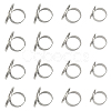 16Pcs 4 Size Adjustable Brass Finger Rings Components KK-CA0002-22S-1