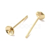 Brass Studs Earrings Finding KK-K383-01B-G-2
