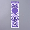 Bowknot & Heart Pattern Decorative Stickers Sheets DIY-L037-G05-1
