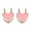 Alloy Enamel Charms X-ENAM-T012-02Y-RS-2