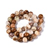 Natural Wood Lace Stone Wooden Jasper Beads Strands G-B128-A04-04-3