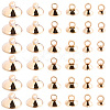 120Pcs 6 Styles Brass Bead Cap Pendant Bails DIY-SP0004-25LG-1