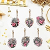 Dragon with Flower Diamond Painting Pendant Decoration Kits PW-WG17767-01-2