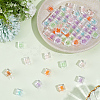 80Pcs Transparent Acrylic Beads OACR-SC0003-01-6