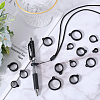 Gorgecraft 60Pcs 6 Styles Silicone Pendant SIL-GF0001-47-5