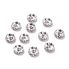 Iron Crystal Rhinestone Spacer Beads RB-A007-10MM-S-2
