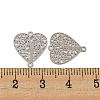 Rack Plating Brass Hollow Out Tree Connector Charms KKC-D001-28P-3