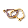 304 Stainless Steel Enamel Connector Charms STAS-E179-12G-02-3