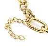 Ion Plating(IP) 304 Stainless Steel Paperclip Chain Bracelets BJEW-M308-01G-3