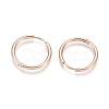 Ion Plating(IP) 304 Stainless Steel Huggie Hoop Earrings EJEW-F111A-20mm-RG-2