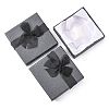 Bowknot Organza Ribbon Cardboard Bracelet Bangle Gift Boxes BC148-05-3